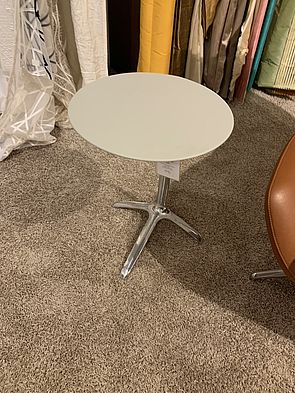Tisch Griffo von Leolux, Lack Spruzza, Gestell Aluminium poliert